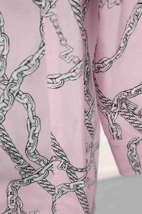 Robe Zadig & Voltaire Rais twill chains Rose en Soie