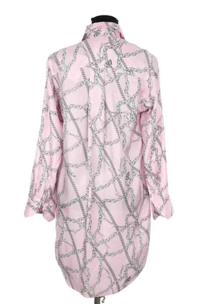 Robe Zadig & Voltaire Rais twill chains Rose en Soie