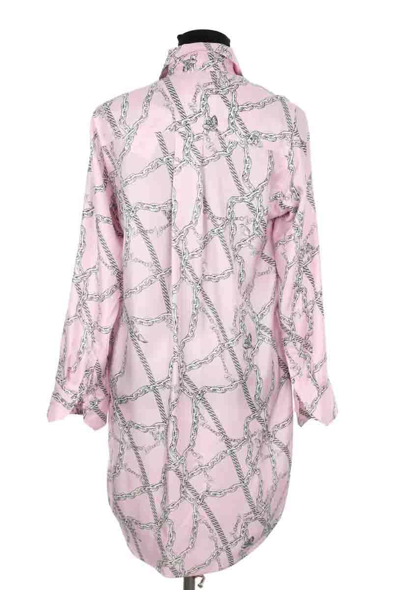 Robe Zadig & Voltaire Rais twill chains Rose en Soie