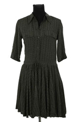 Robe Zadig & Voltaire Ranili ZV Kaki en Viscose, taille XS - Seconde Main