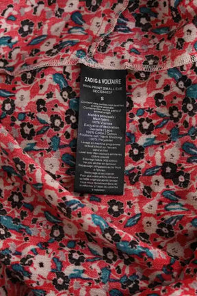 Robe Zadig & Voltaire Riva print small Rouge en Viscose