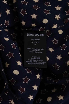 Robe Zadig & Voltaire Rive print Bleu en Viscose