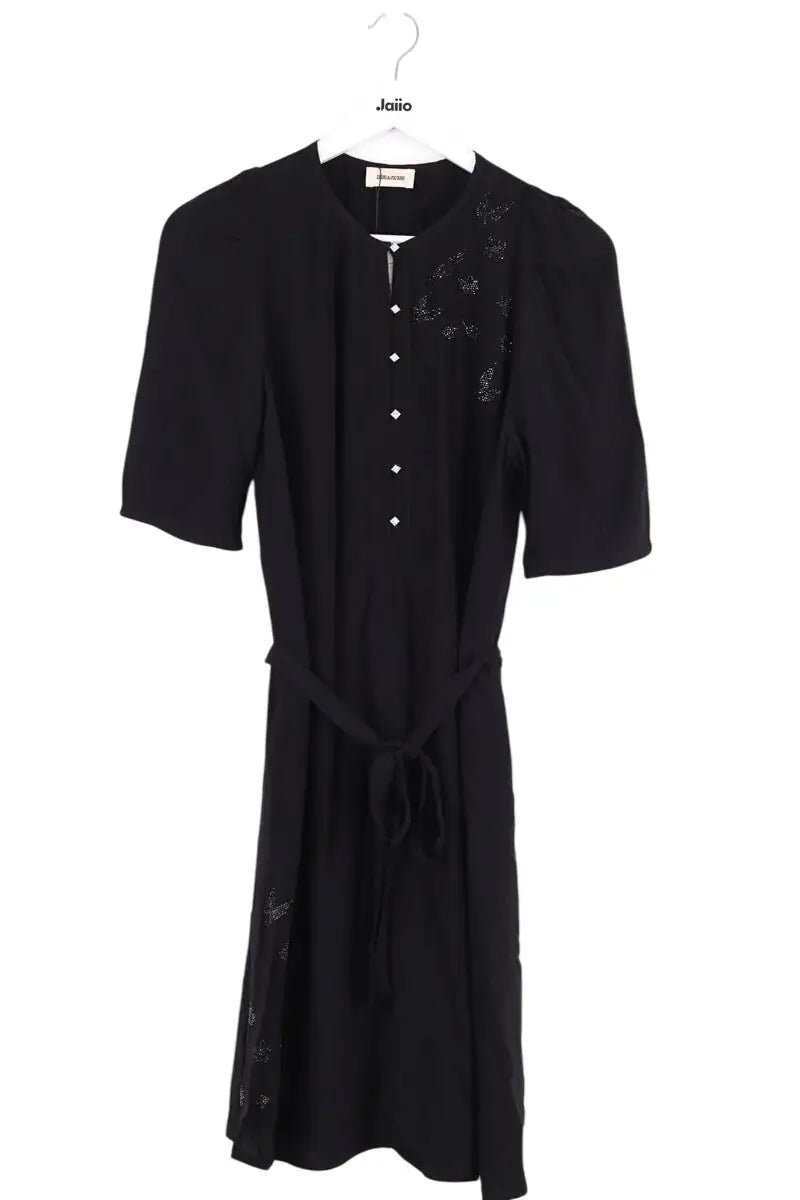 Robe Zadig & Voltaire Rodji strass Noir en Viscose, taille XS - Seconde Main