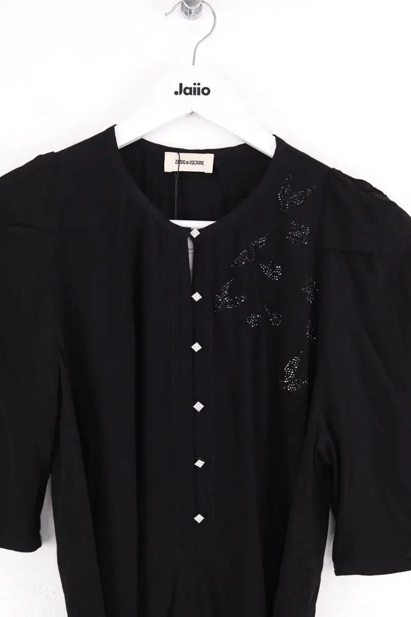 Robe Zadig & Voltaire Rodji strass Noir en Viscose