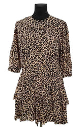 Robe Zadig & Voltaire Rooka print leo Beige en Viscose, taille M - Seconde Main
