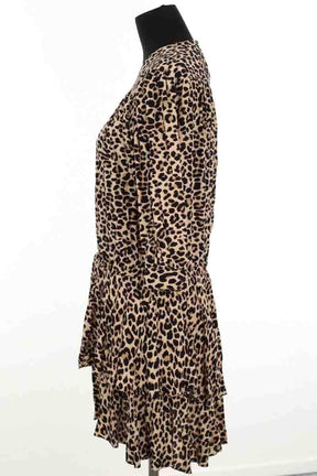 Robe Zadig & Voltaire Rooka print leo Beige en Viscose
