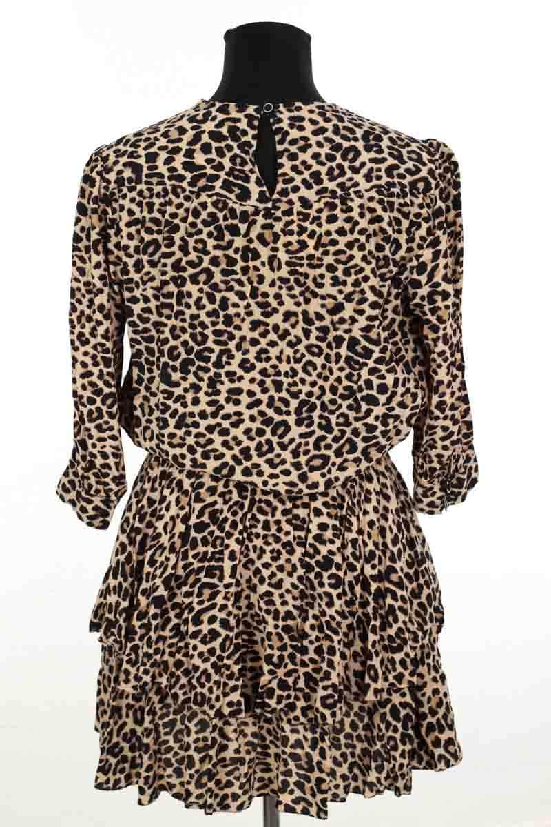 Robe Zadig & Voltaire Rooka print leo Beige en Viscose