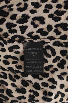 Robe Zadig & Voltaire Rooka print leo Beige en Viscose