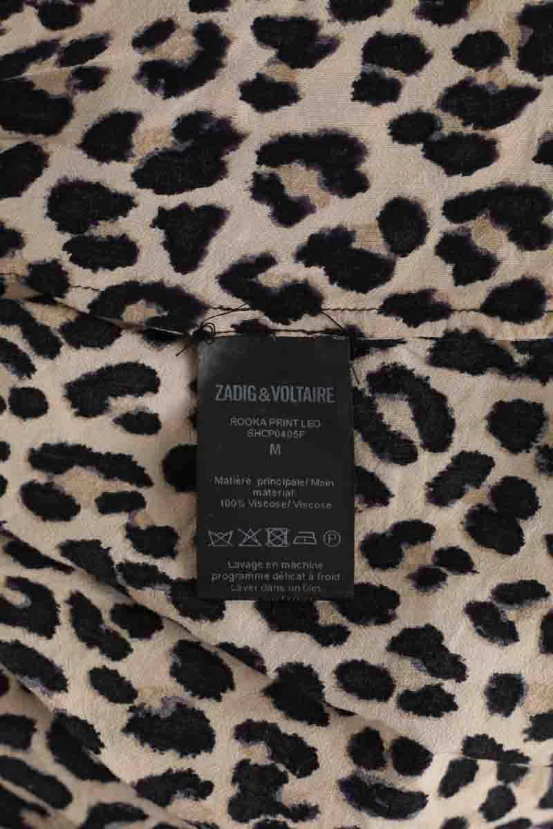 Robe Zadig & Voltaire Rooka print leo Beige en Viscose