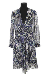 Robe Zadig & Voltaire Roumy Bleu en Soie, taille S - Seconde Main