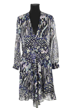 Robe Zadig & Voltaire Roumy Bleu en Soie, taille S - Seconde Main