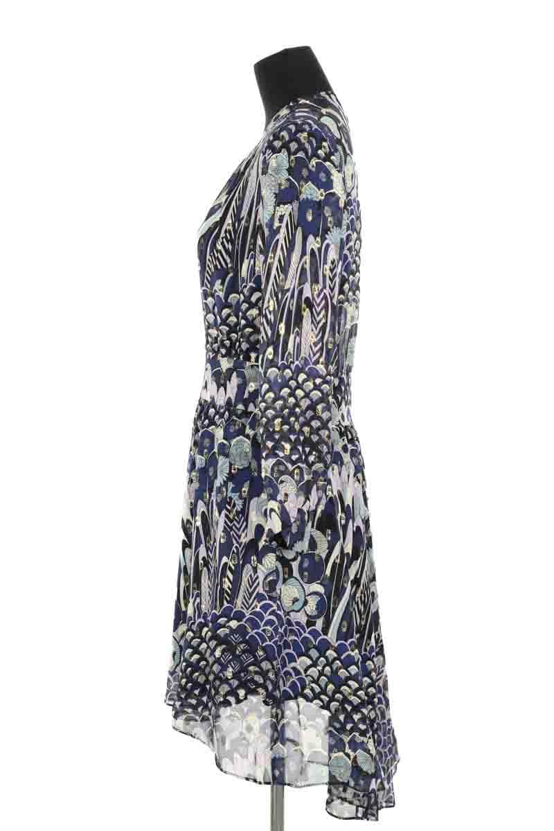 Robe Zadig & Voltaire Roumy Bleu en Soie
