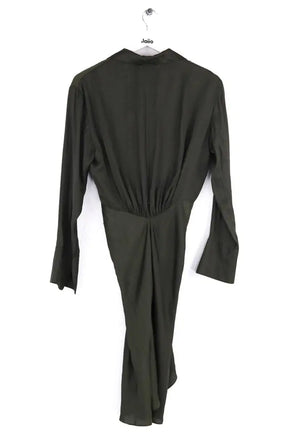 Robe Zadig & Voltaire Rozo satin Kaki en Synthétique