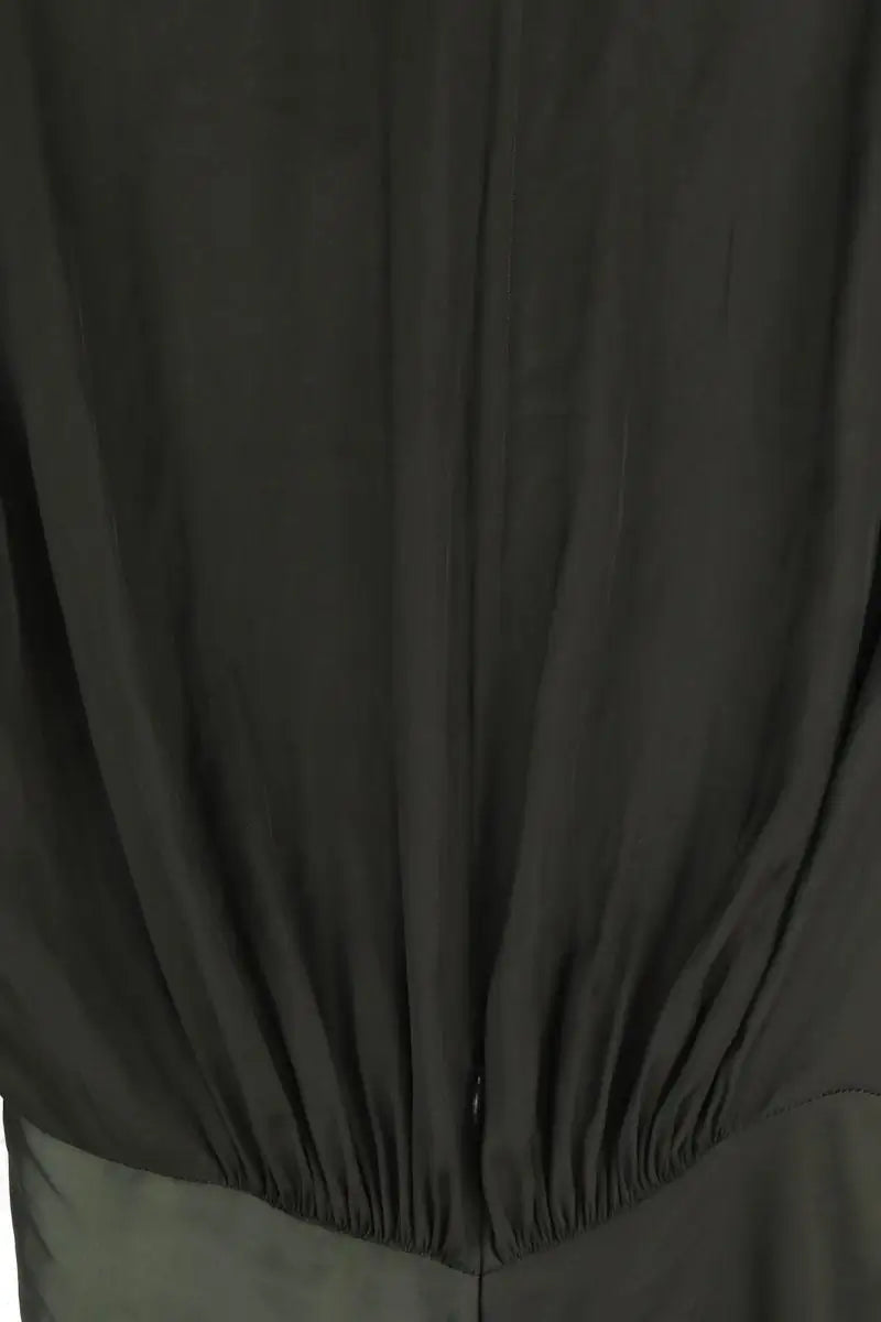 Robe Zadig & Voltaire Rozo satin Kaki en Synthétique