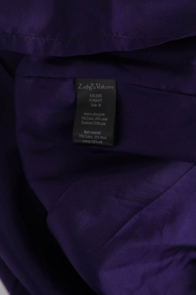 Robe Zadig & Voltaire Violet en Coton