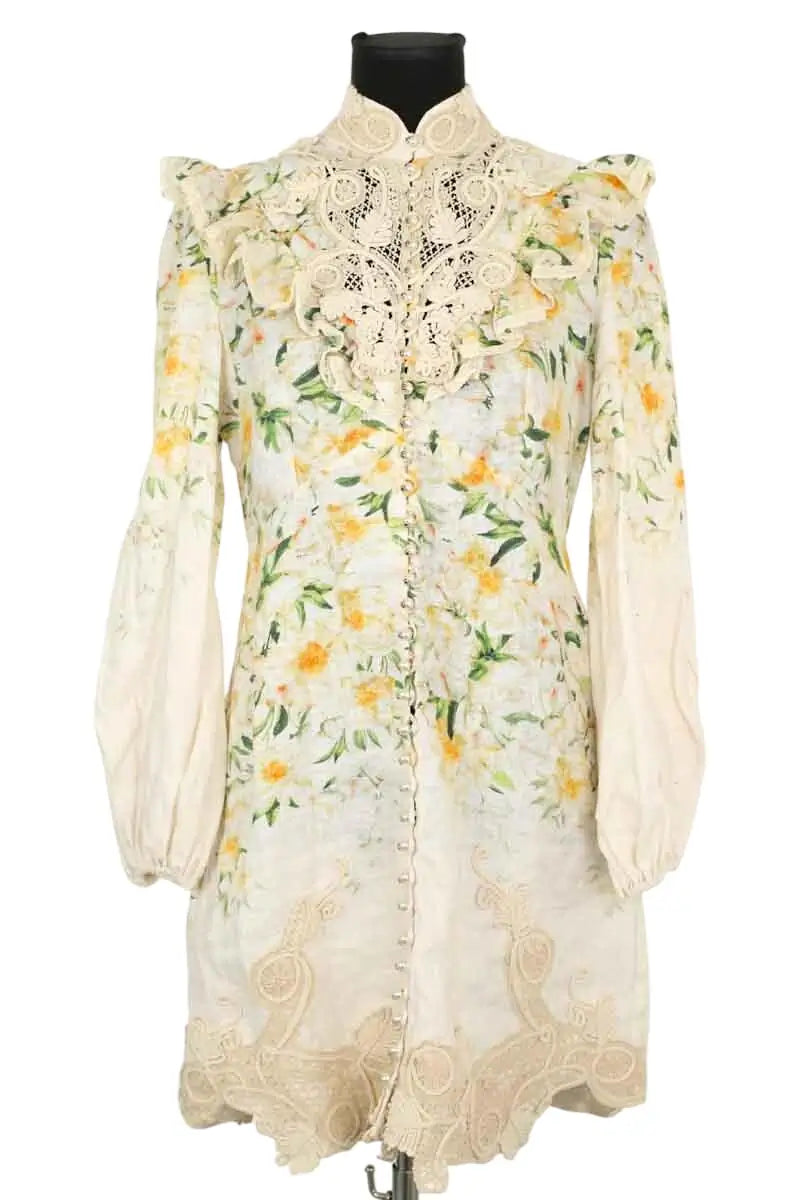 Robe Zimmermann Multicolore en Lin, taille L - Seconde Main