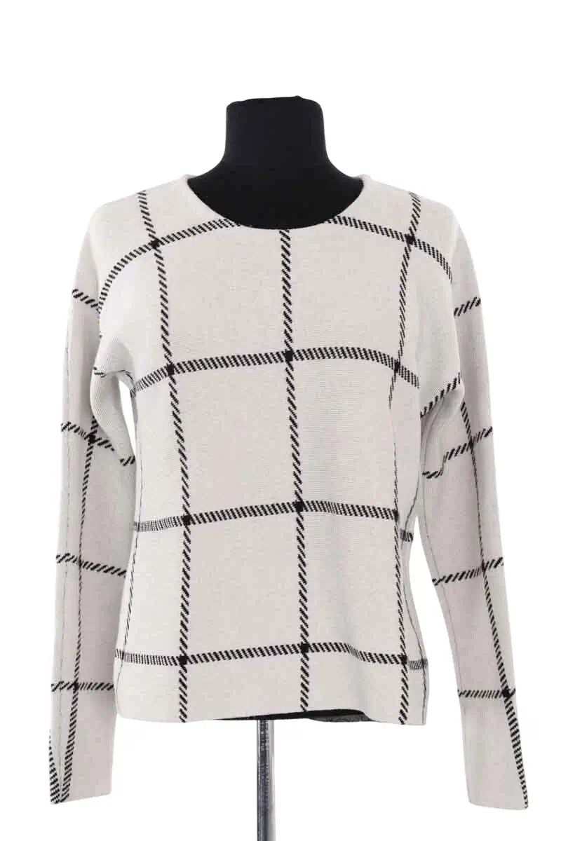Pull Maje Blanc en Synthétique, taille S - Seconde Main