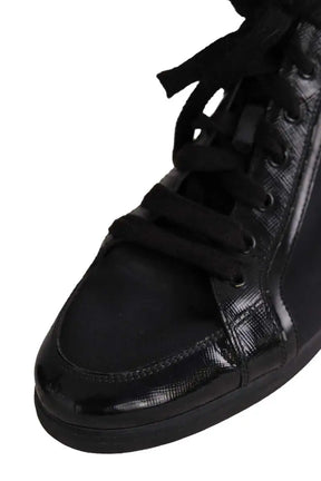 Baskets Prada Noir en Tissu