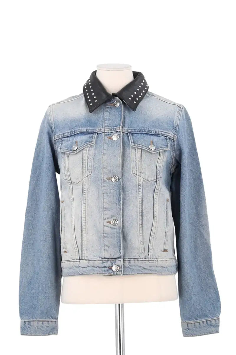 Veste Claudie Pierlot Bleu en Coton, taille S - Seconde Main