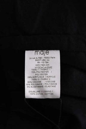 Mini jupe Maje Noir en Synthétique