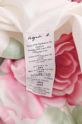 Robe Agnès B. Blanc en Coton