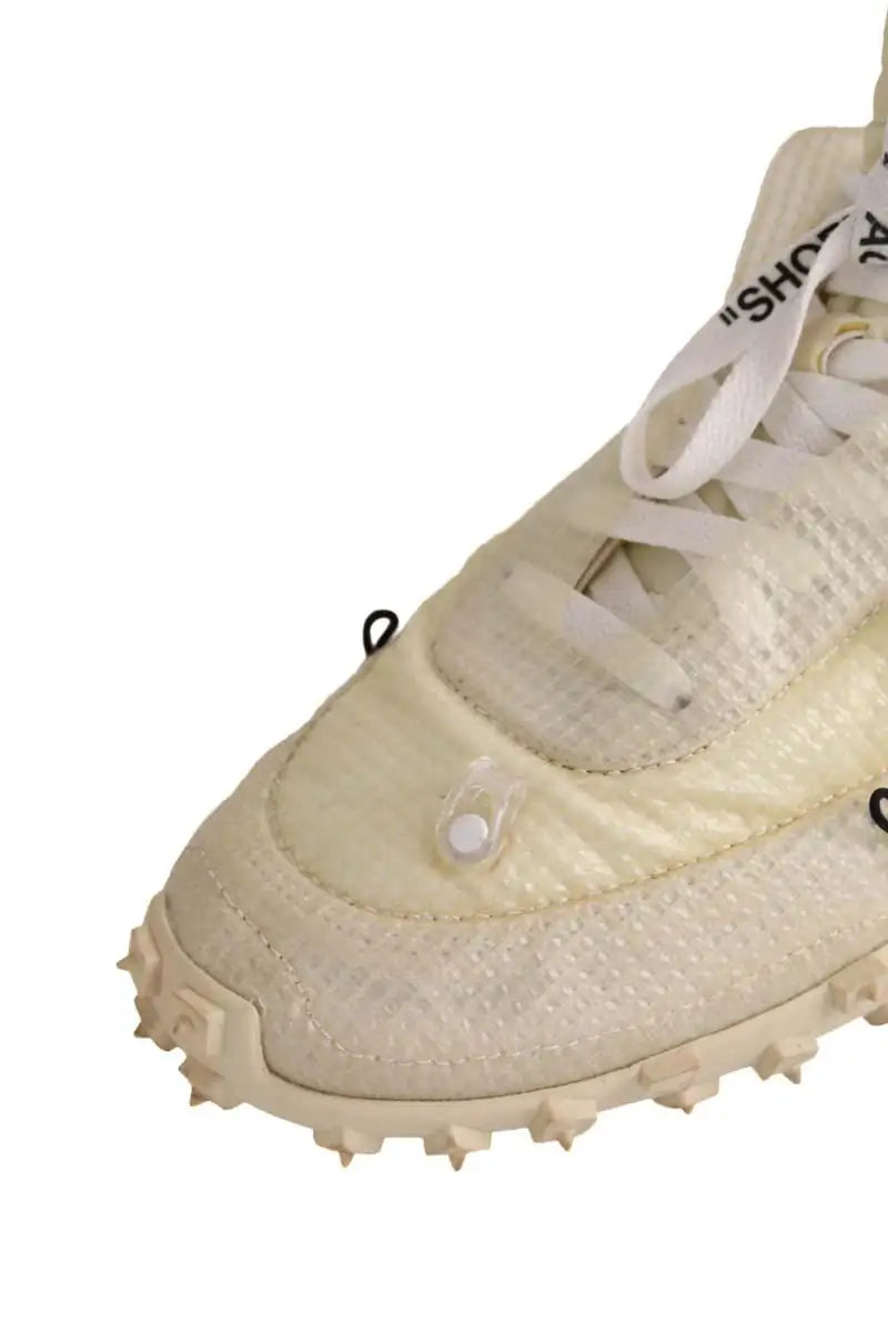 Baskets Off White Ecru en Tissu