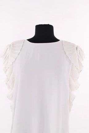 Blouse Maje Blanc en Synthétique