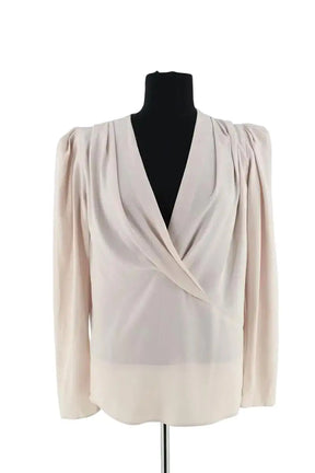 Blouse Iro Charina Ecru en Synthétique, taille XS - Seconde Main