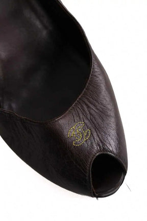 Talons Chanel Marron en Cuir