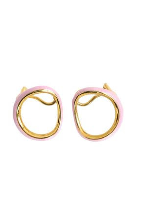 Boucles d'oreilles Charlotte Chesnais  Rose