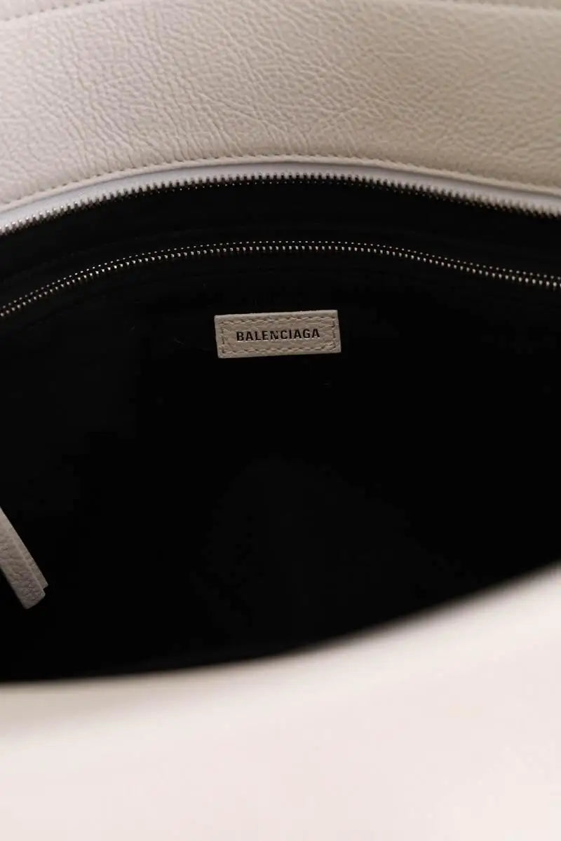 Cabas Balenciaga Blanc en Cuir