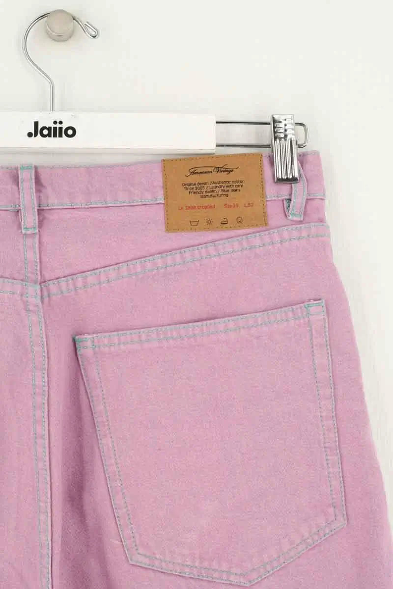 Jean large American Vintage Violet en Coton