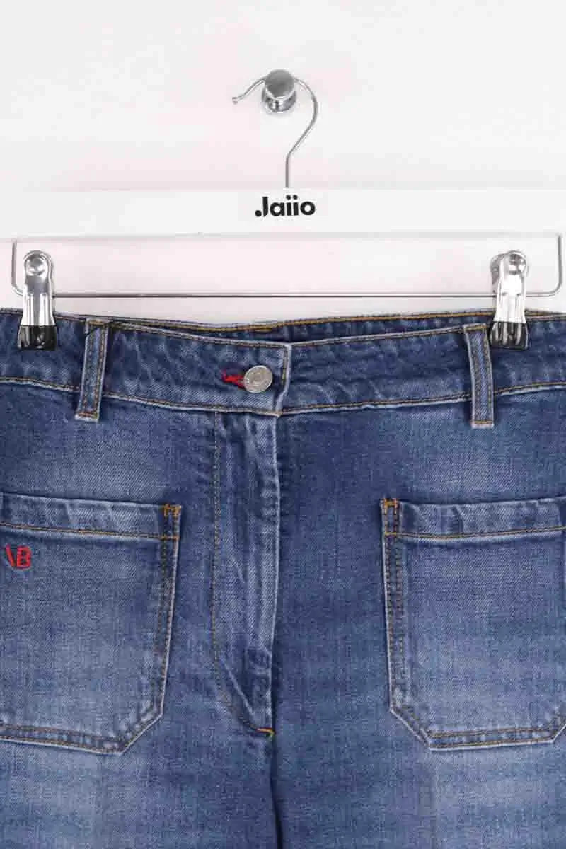 Jean bootcut Victoria Beckham Bleu en Coton