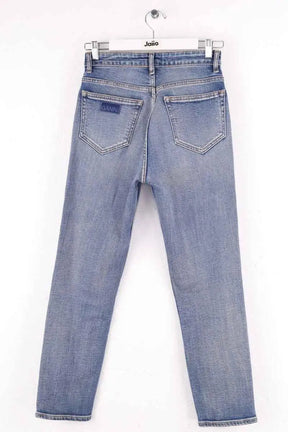 Jean droit Ganni Bleu en Coton
