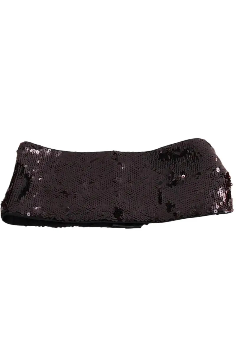 Top sans manche Louis Vuitton Marron en Paillettes, taille S - Seconde Main