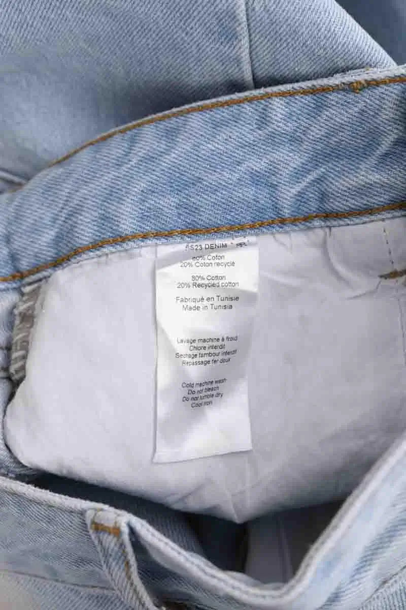 Jean Roseanna Bleu en Coton