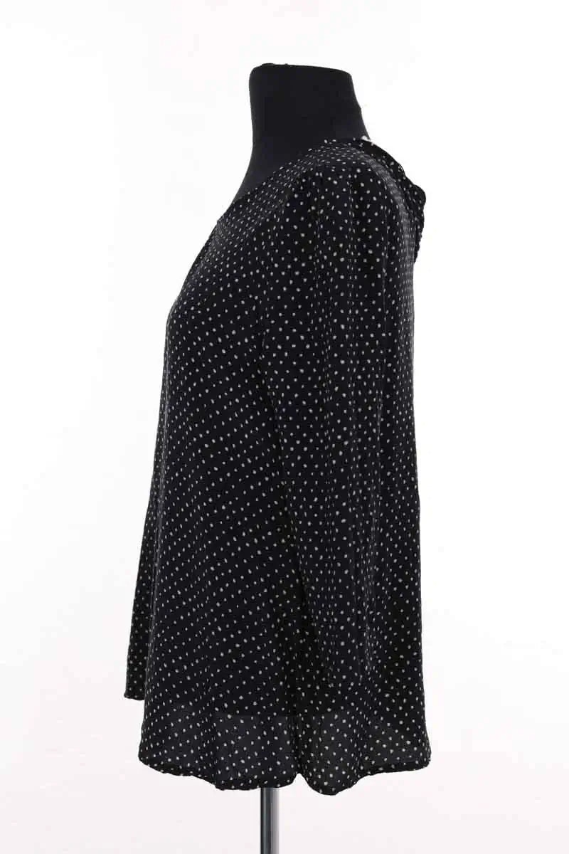 Blouse Sézane Noir en Soie