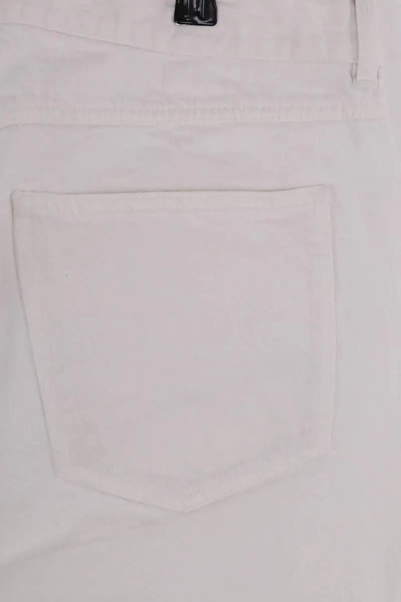 Jean droit Isabel Marant Blanc en Coton