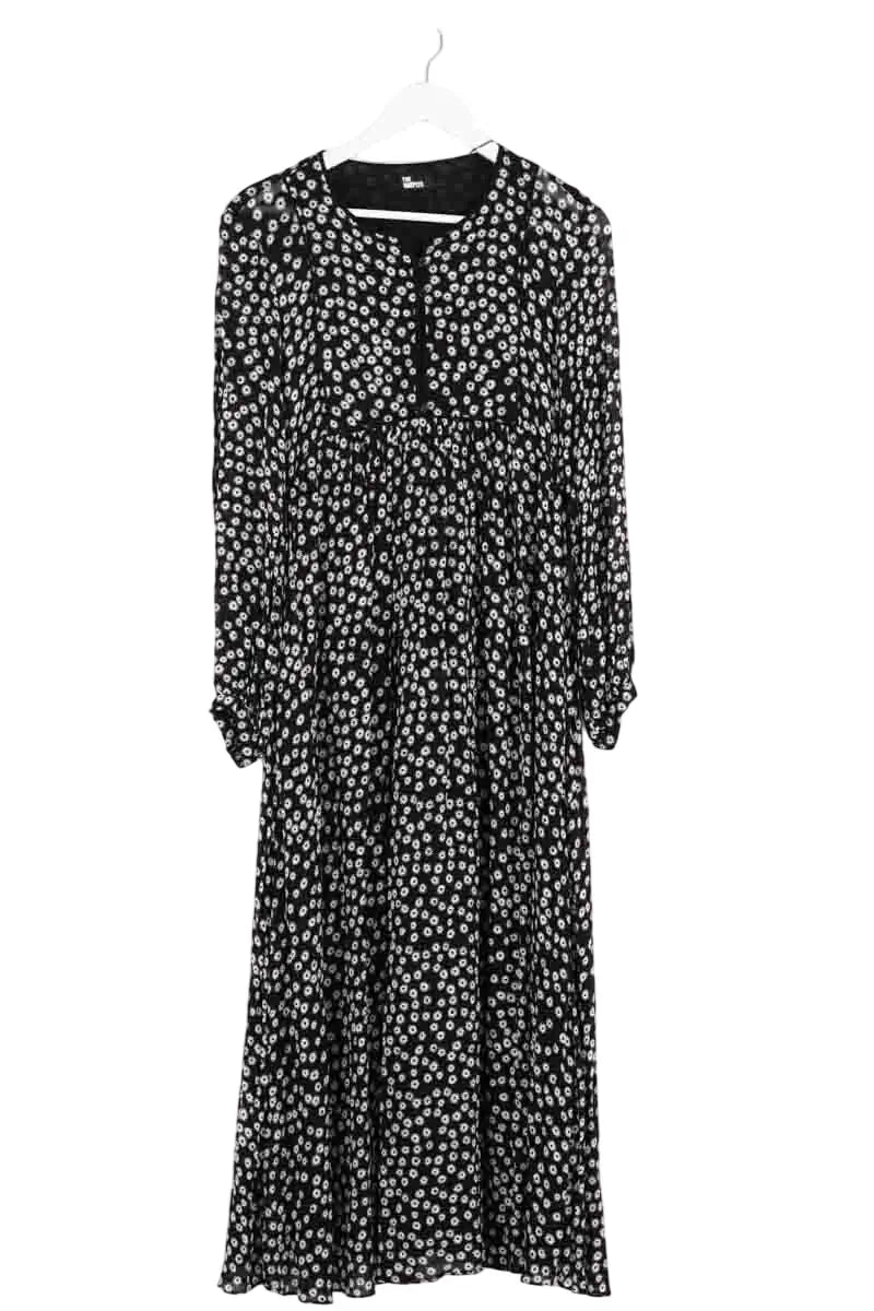 Robe The Kooples Noir en Viscose, taille XS - Seconde Main