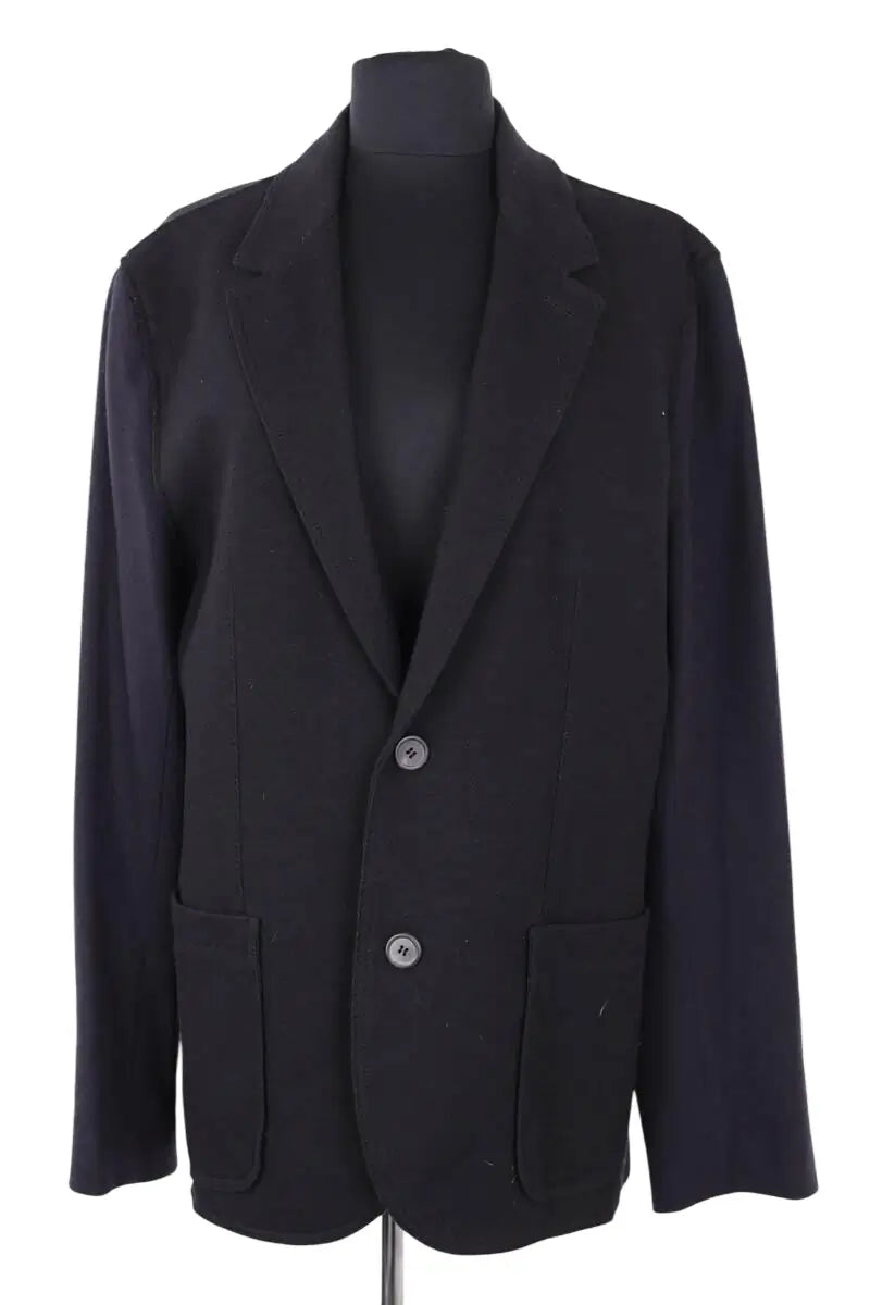 Veste Lanvin Marine en Laine, taille L - Seconde Main
