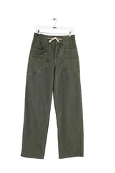 Pantalon droit Ba&Sh Kaki en Coton, taille S - Seconde Main