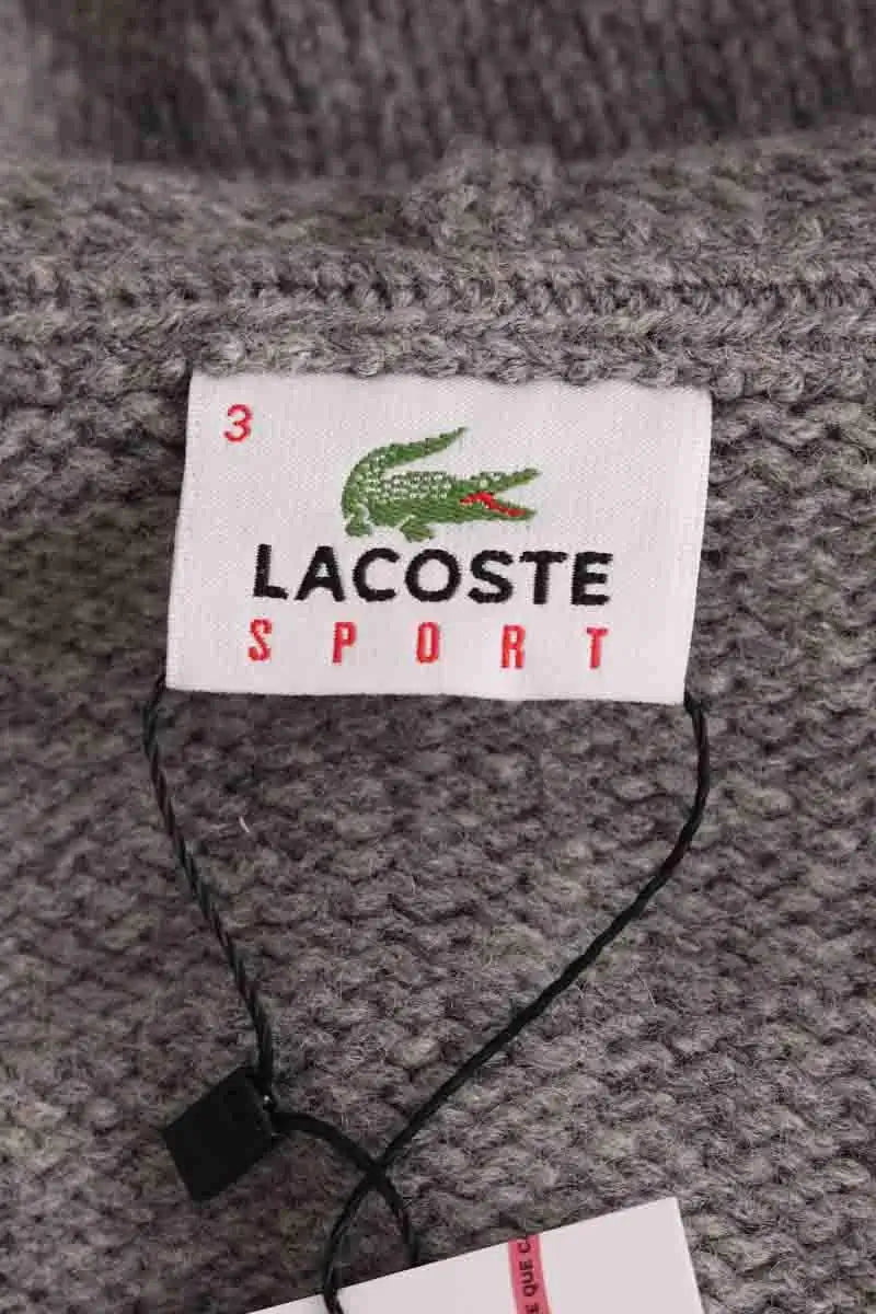 Gilet Lacoste Gris en Laine