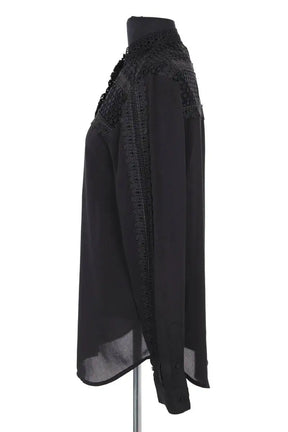 Blouse The Kooples Noir en Synthétique