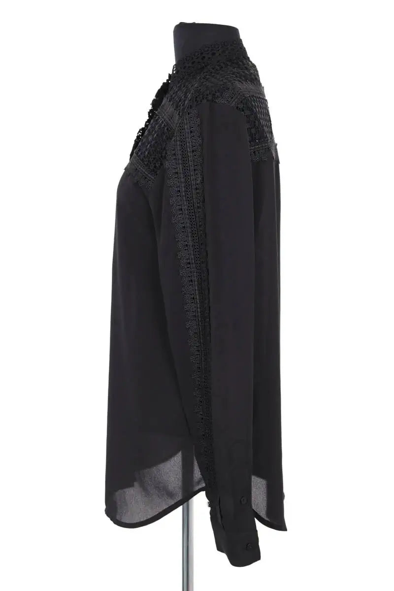 Blouse The Kooples Noir en Synthétique