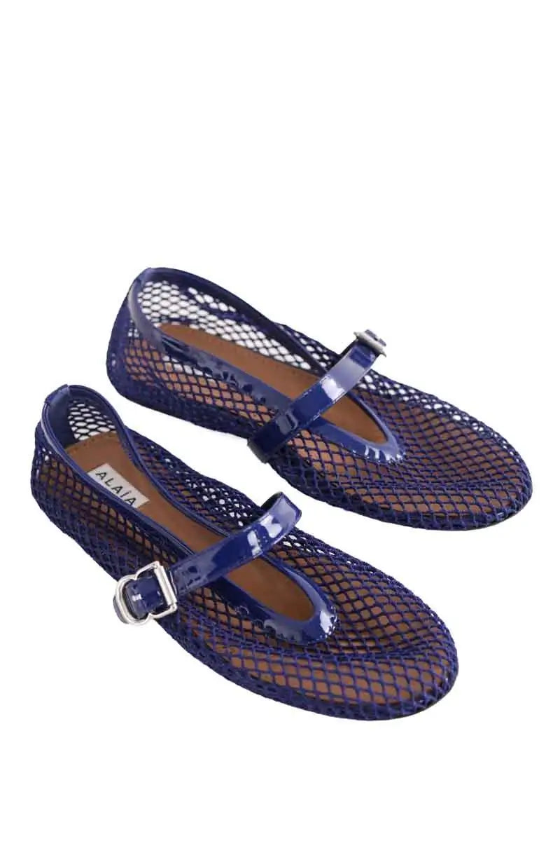 Ballerines Alaïa Marine en Polyester