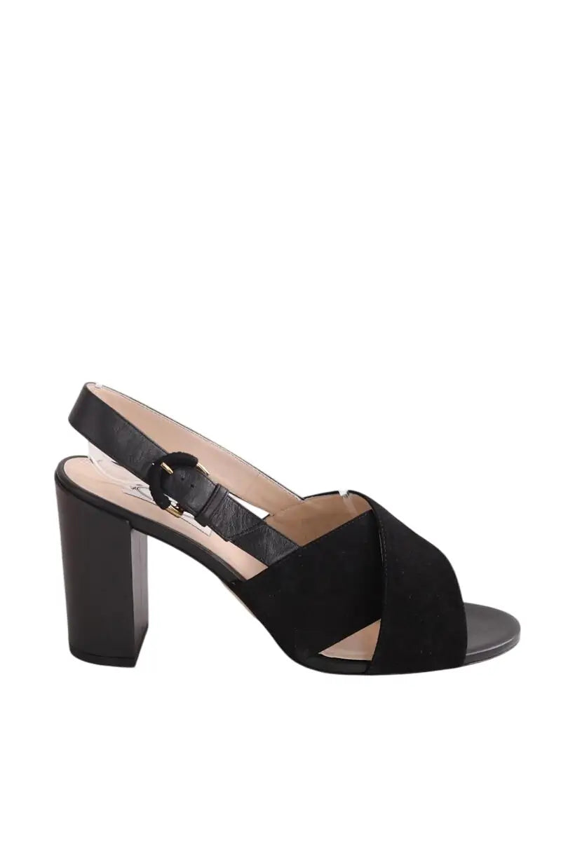 Talons Tod's Noir en Cuir, taille 39 - Seconde Main