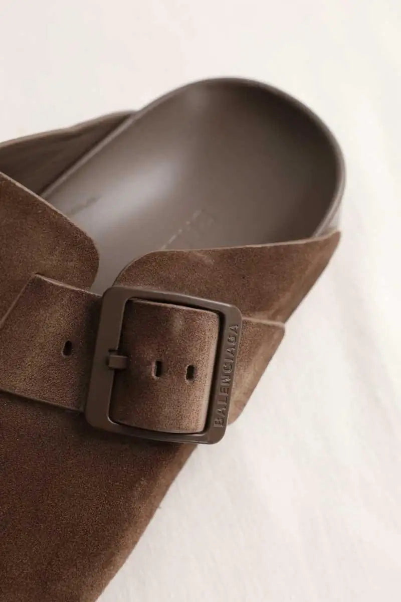 Sabots Balenciaga Marron en Daim