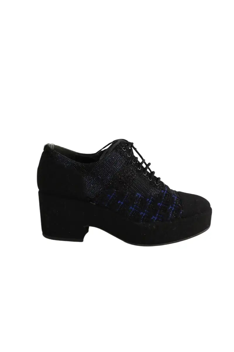 Sabots Chanel Noir en Tissu, taille 39 - Seconde Main