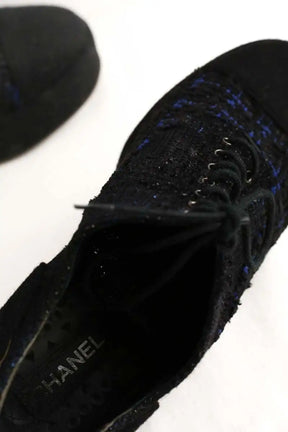 Sabots Chanel Noir en Tissu