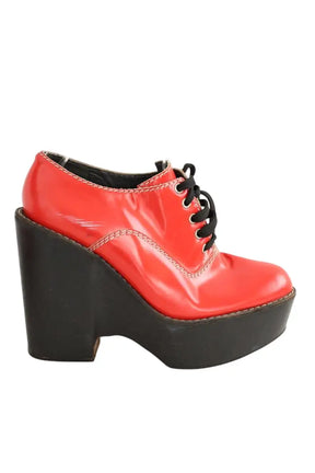 Sabots Chloé Rouge en Cuir, taille 40 - Seconde Main